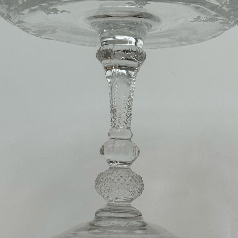 Cambridge ROSE POINT CLEAR Round Compote - Picture 10 of 16